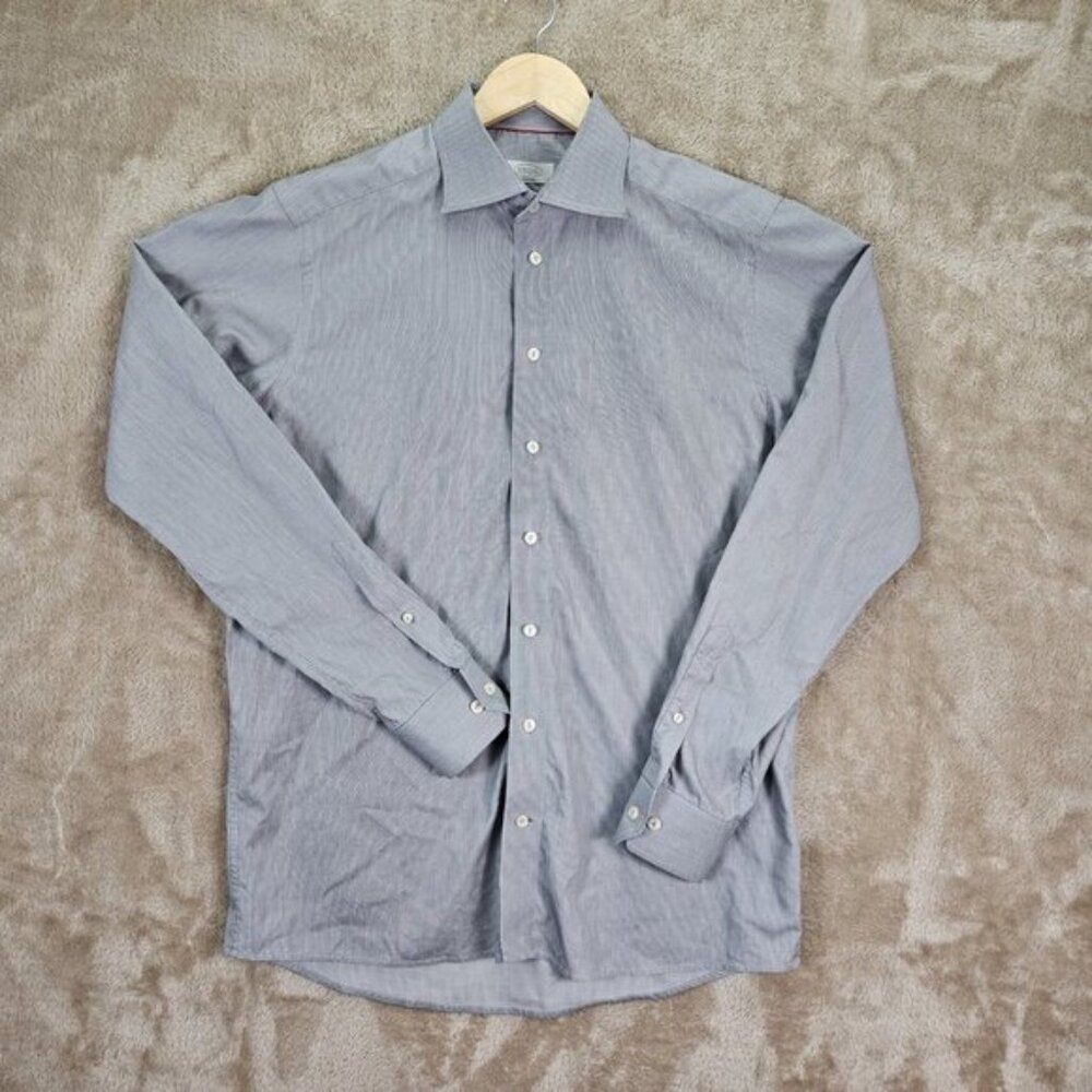 Eton Contemporary Dress Shirt Striped Men's 16 41 Long Sleeve Button Down Preppy - Picture 2 of 10